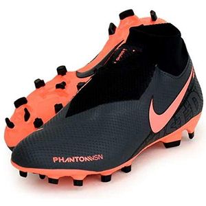 Nike Phantom Vision Pro Dynamic Fit Fg Unisex Voetbalschoenen Volwassene, Donkergrijs Light Mango Zwart, 36 EU