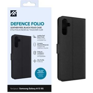 ZAGG iFrogz Defence Folio beschermhoes compatibel met Samsung Galaxy A13 5G, duurzaam, klikbestendig, antislip, slank, gerecycled, zwart