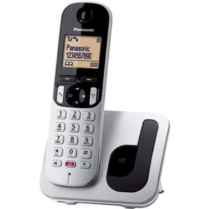 Panasonic Digitale KX-TGC250 draadloze telefoon, zilver