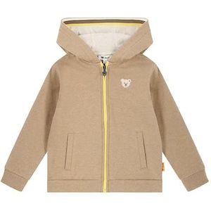 Steiff Sweatjack EU maat 92, kindersweatjack, capuchonjas voor peuters, zacht en comfortabel, kindersweatshirt, wasmachinebestendig, burro, 92