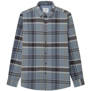 Springfield Herenhemd, rookblauw, maat M