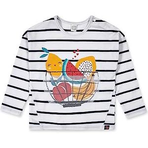 Tuc Tuc Lang T-shirt, gebreid, wit, meisjes Juicy, Wit, 9 Maanden