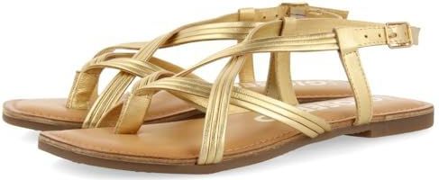 Gioseppo - SS24 Sandalen - Goud - Leer - Verstelbare Enkelsluiting