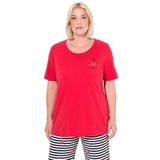 Ulla Popken - Pyjama-T-shirt - Salsa - Halflange Mouwen - Hartjes