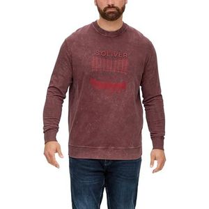 s.Oliver Sales GmbH & Co. KG/s.Oliver Sweatshirt voor heren, met print op de voorkant, lila (lilac), XXL