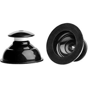 XR Brands - Master Series - Plungers Extreme zuignap siliconen tepelzuiger - zwart