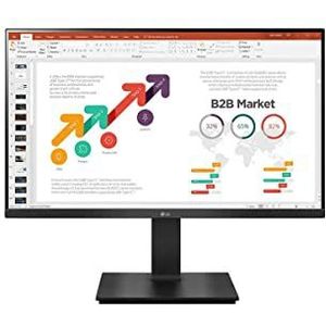 LG 61cm/24"" (1920x1080) 24BP450Y-B 16:9 5ms IPS HDMI VGA DisplayPort VESA Pivot Full HD Zwart