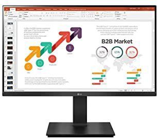 LG 61cm/24"" (1920x1080) 24BP450Y-B 16:9 5ms IPS HDMI VGA DisplayPort VESA Pivot Full HD Zwart