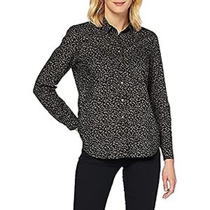 Mavi Damesblouse met print, Black Base Green Leave Print, S