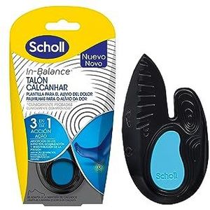 Scholl Maat S (37-39,5) In-Balance sjabloon voor pijnverlichting hiel en enkels geschikt voor plantaire fascitis, 1 paar (2 stuks)