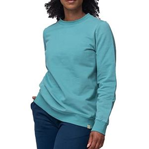greenjama Damesshirt in zachte sweatkwaliteit, GOTS-gecertificeerd sweatshirt, Topaz, 44