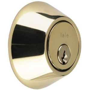 Yale P-5211 Beveiliging Deadbolt, Messing Afwerking, Standaard Beveiliging, Visi Verpakt