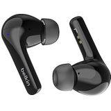 Belkin SoundForm™ Motion True Wireless Earbuds met ruisonderdrukking, draadloze oplaadcase, twee microfoons per oordopje, waterbestendig (IPX5), Bluetooth-koptelefoon voor iPhone/Samsung - Zwart