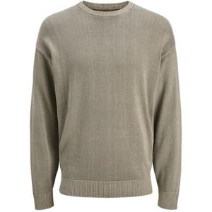Jack & Jones - JJECHARGE FADED KNIT CREW NECK - Trui - Silver sage