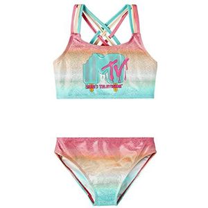 NAME IT Nkfmyxti MTV Cplg bikini voor meisjes, Aqua Splash, 134/140 cm