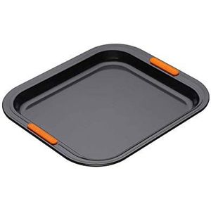 LE CREUSET 94100437000000 Geharde bakplaat met anti-aanbaklaag, rechthoekige ovenplaat, 31 cm, zwart