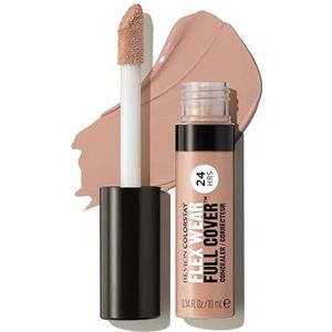 Revlon ColorStay Flex Wear Full Cover, Concealer met volledige dekking, met hoge dekking, verrijkt met hyaluronzuur en vitamine E, flexibele, langdurige textuur, 055 Latte, 10 ml.