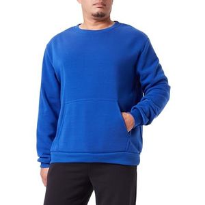Bondry Gebreid sweatshirt voor heren met ronde hals polyester kobalt maat XXL, kobalt, XXL