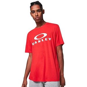 Oakley Heren O Bark T-shirt, Rode lijn, XS