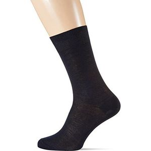 POMPEA 6 paar herensokken van Schotse katoen, korte sokken bij de kuit, elegant en veelzijdig, blauw (navy 1556), 42-43 Corto