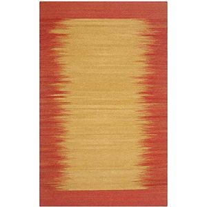 Safavieh Tribal geïnspireerd indoor flatweave rechthoek tapijt, kelim collectie, KLM947, in roest, 122 x 183 cm voor woonkamer, slaapkamer of elke binnenruimte