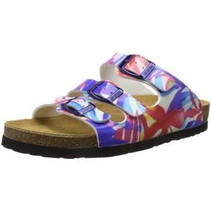 Dr. Brinkmann Dames 700762 slippers, meerkleurig blauw multi 0, 39 EU