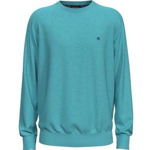 Scotch & Soda Heren Essentials Ecovero Viscose Nylon Crewneck Trui, Topaz 1651, Groen, topaz 1651, XXL