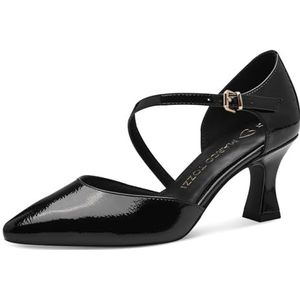 MARCO TOZZI Dames Shank Open Pump 2-24412-43 Pumps, zwart (patent), 40 EU