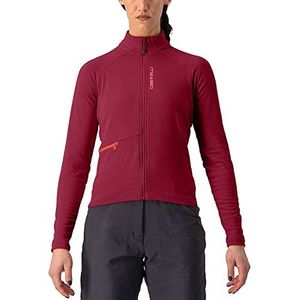 CASTELLI Unltd Trail W JRS Sweatshirt voor dames, Bordeaux/Brilliant Roze, L