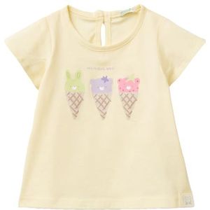 United Colors of Benetton T-shirt voor meisjes, Geel, 50 cm