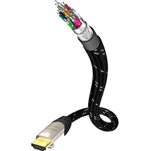 IN - AKUSTIK High Speed HDMI-kabel met Ethernet 5 meter kleur zwart