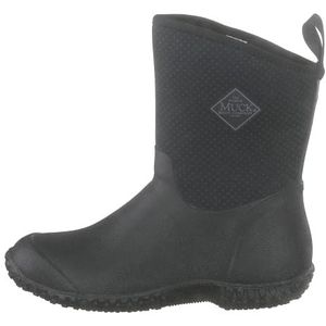 Muck Boots RHS Muckster II Shorts, regenlaarzen voor dames, zwart/roze print, 37 EU, Zwart met rozenmotief, 37 EU