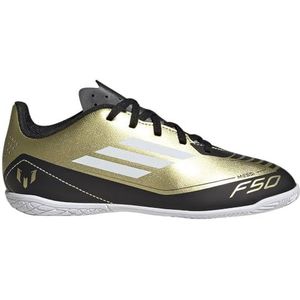 adidas F50 Club in j Messi schoenen, goud met./FTWR wit/kern zwart, 5 UK, Gold Met Ftwr Witte Kern Zwart, 38 EU