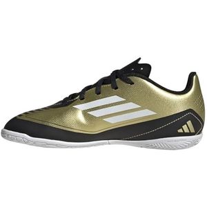 adidas Unisex F50 Club in J Messi schoenen voor kinderen, Gold Met Ftwr Witte Kern Zwart, 29 EU