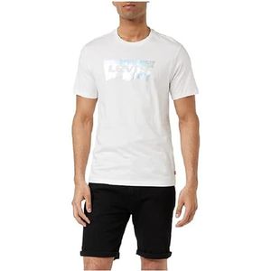 Levi's Graphic Crewneck Tee T-shirt Mannen, Mini Sportswear Logo White+, L
