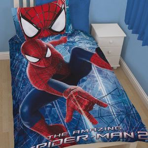 Disney Spiderman Web 3D Eenpersoons paneel Dekbedovertrek Set