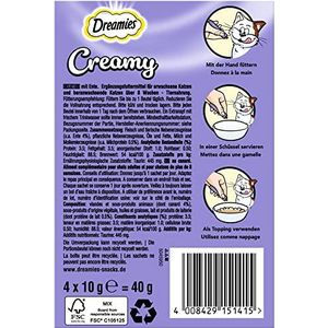 DREAMIES™ Creamy Snack met eend, 1 x 4 x 10 g