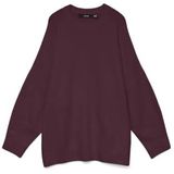 VERO MODA - Vmcboom Ls O-Neck Pullover - Winetasting - Dames - Losse Pasvorm