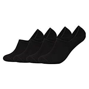 Camano Sokken sneakersokken (4x paar) onzichtbare sneakersokken in zwart mt. 47-49, 4 x zwart, 47/49 EU