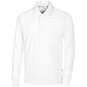 BP 1628-181 shirt met lange mouwen voor hem en haar, 50% katoen, 50% polyester wit, maat L