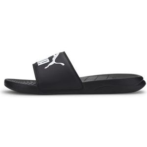 PUMA Popcat 20 uniseks-volwassene Slippers, PUMA BLACK-PUMA BLACK-PUMA WHITE, 49.5 EU