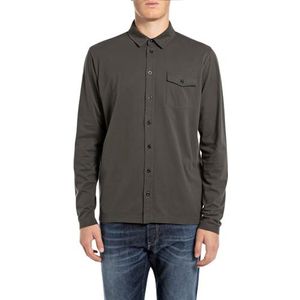 Replay Herenoverhemd regular fit, 935 Dark Olive, 3XL