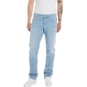 Replay Grover Slim Straight Leg Jeans voor heren, 010, lichtblauw, 33W / 34L