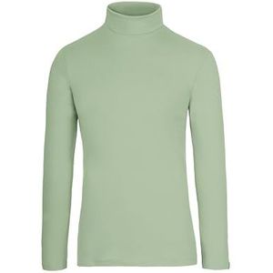 TRIGEMA Heren coltrui shirt, green tea, L