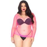 Overhemd - Industrial Net - Spandex - Zwart - Lange Mouwen