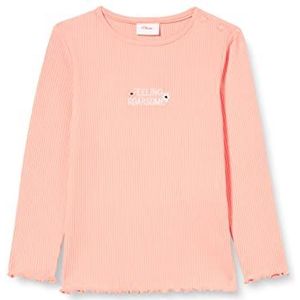 s.Oliver T-shirt met lange mouwen voor meisjes en meisjes, Roze, 80
