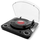 ION Audio Max LP - Vinyl Conversie Platenspeler met 3 Snelheden, Stereoluidsprekers, koptelefoonuitgang en USB-uitgang om Vinyl platen om te zetten naar Digitale Bestanden/Standaard RCA (Zwart)