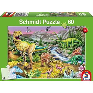 Schmidt De tijd van de dinosaurussen Jigsaw puzzel (60 stuks)