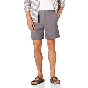 Amazon Essentials Heren Classic-Fit 7"" Comfort Stretch Chino Short, Houtskool, 29