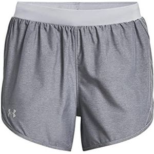 Under Armour Dames Fly-by 2.0 Shorts, Grijs, SM Steel Full Heather/Steel/Reflective (035), 1350196